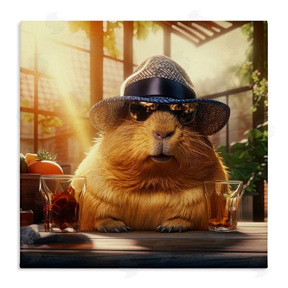Jim Baldwin Beaver & Summer Sunlight Stretched Canvas Wall Art Print