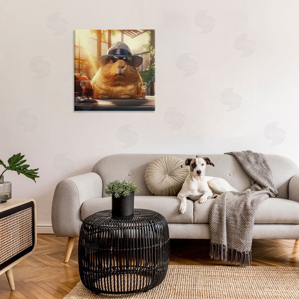 Jim Baldwin Beaver & Summer Sunlight Canvas Wall Art in Room
