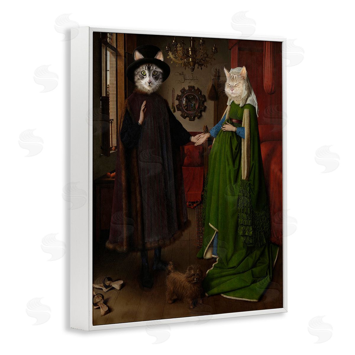 Karen Burke Classic Painting with Cats
