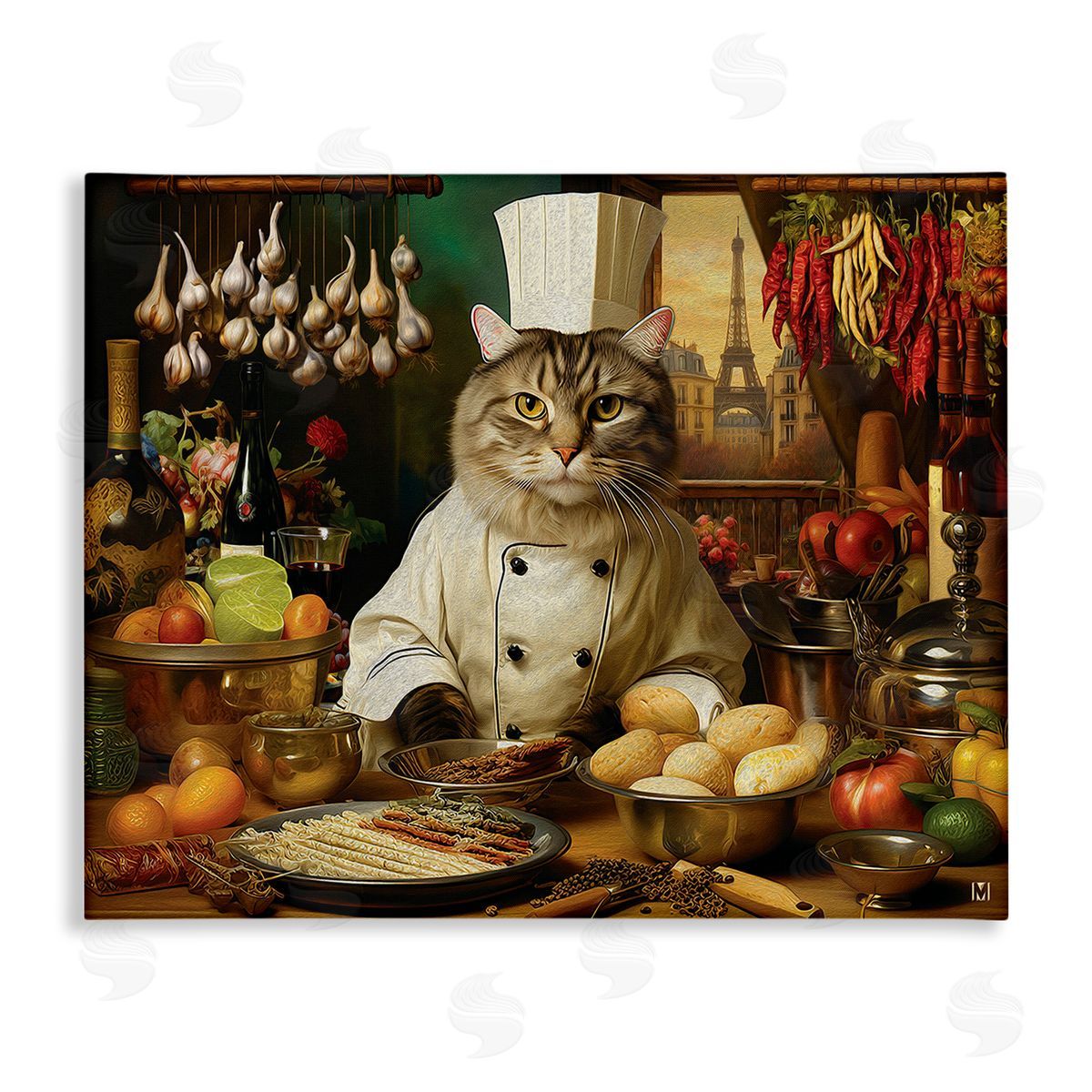 Michael David Ward Cat Chef in Kitchen
