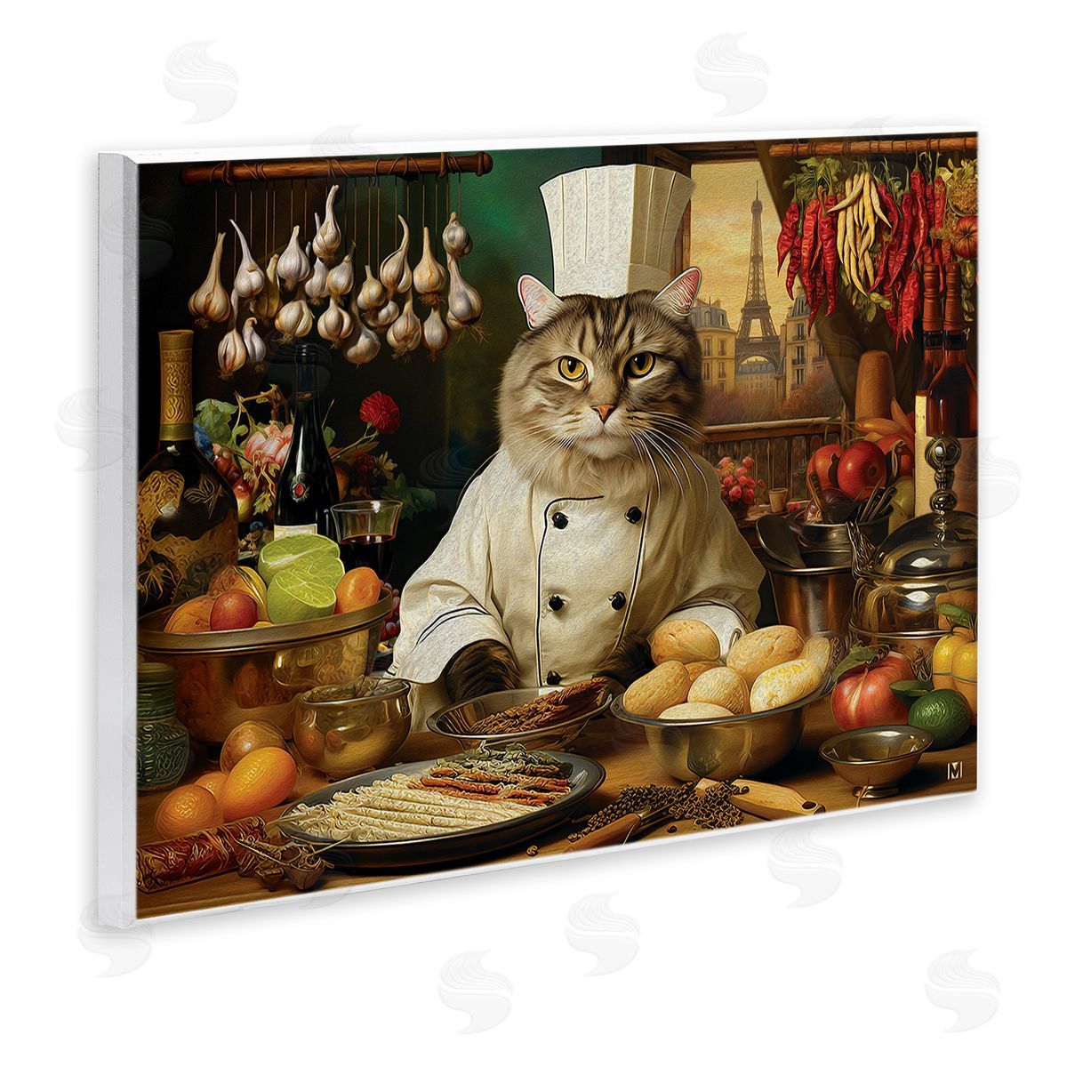 Michael David Ward Cat Chef in Kitchen