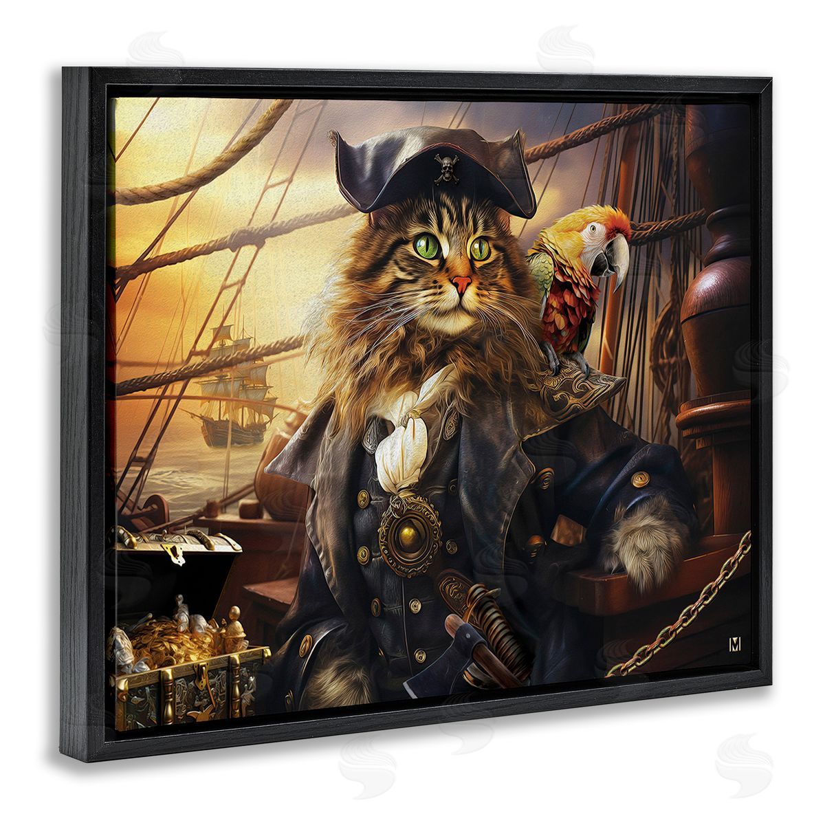 Michael David Ward Pirate Cat on Ship