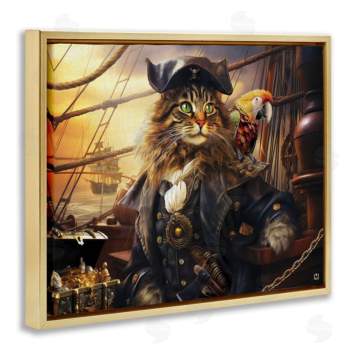 Michael David Ward Pirate Cat on Ship
