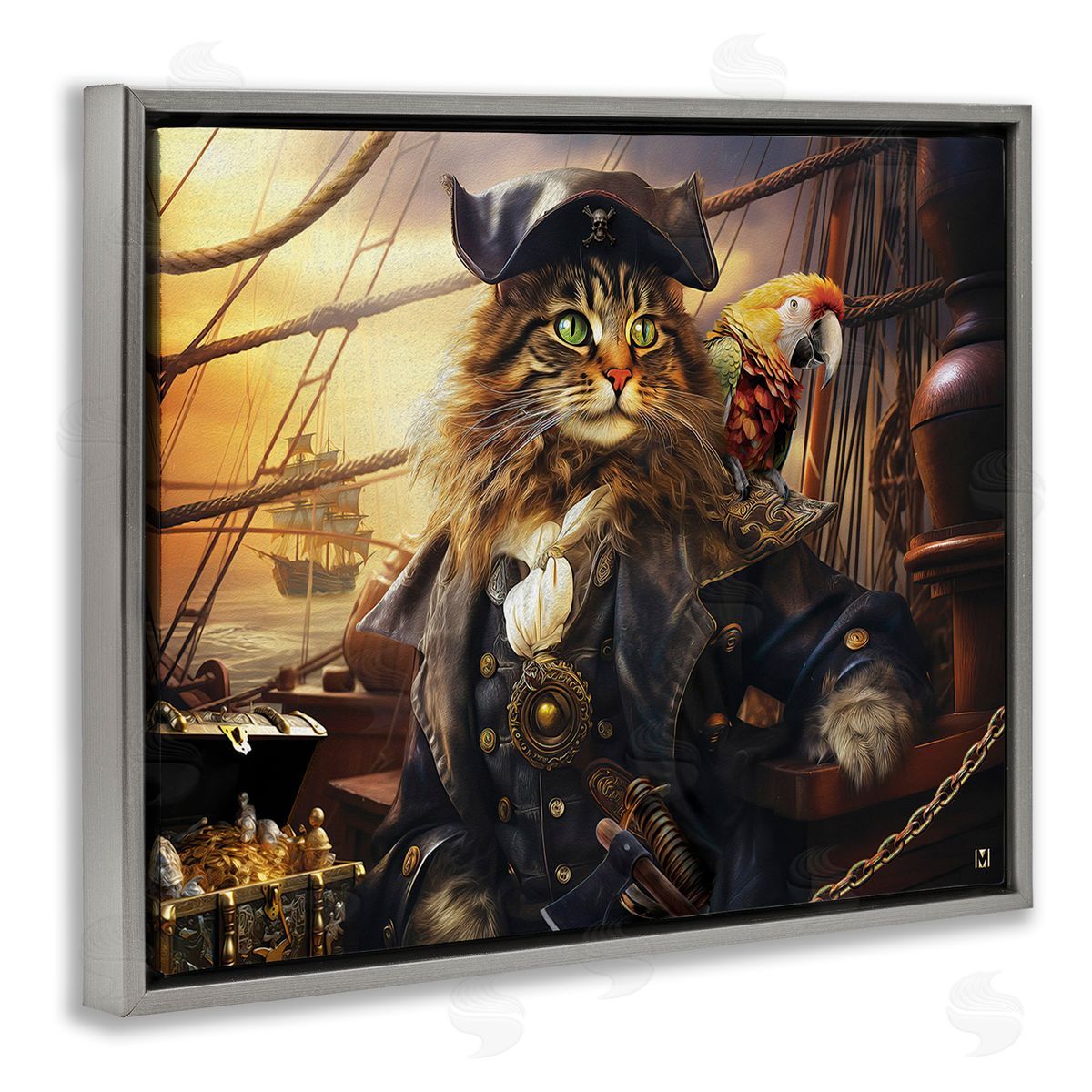 Michael David Ward Pirate Cat on Ship