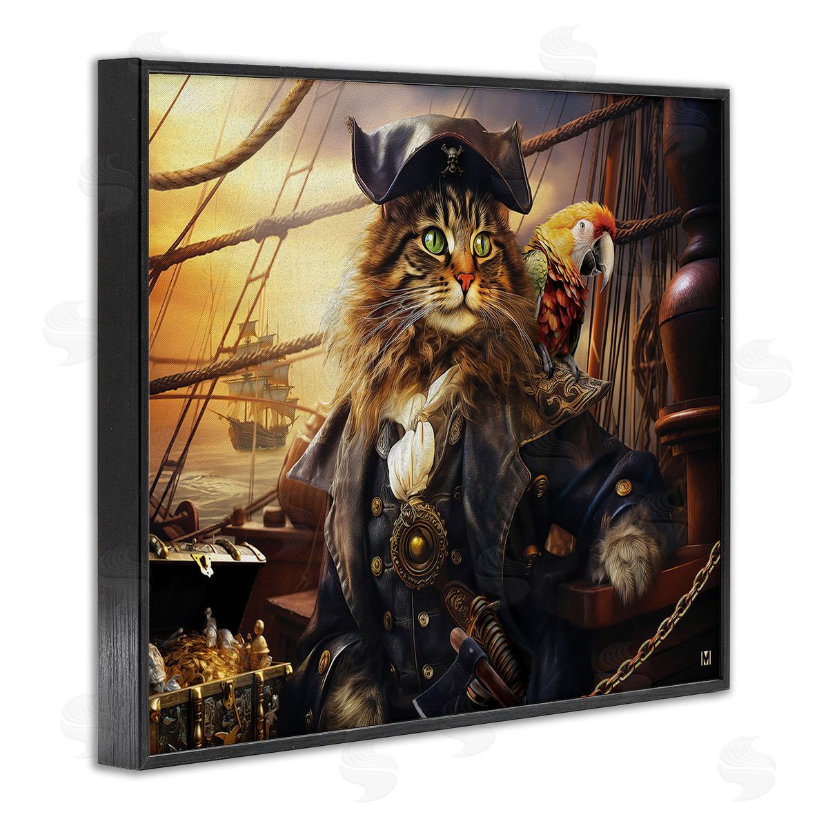 Michael David Ward Pirate Cat on Ship