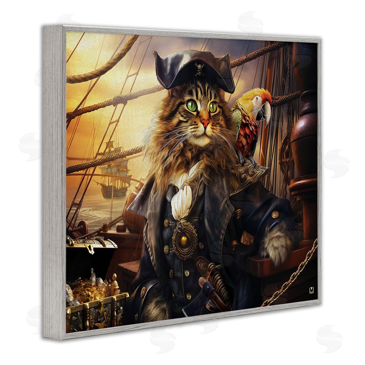 Michael David Ward Pirate Cat on Ship