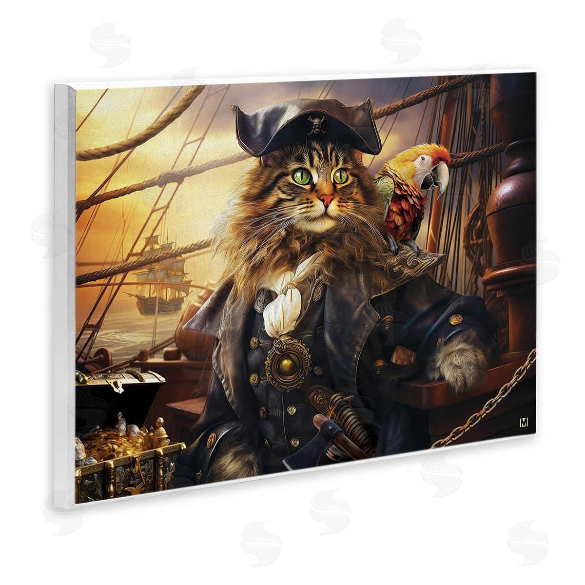 Michael David Ward Pirate Cat on Ship