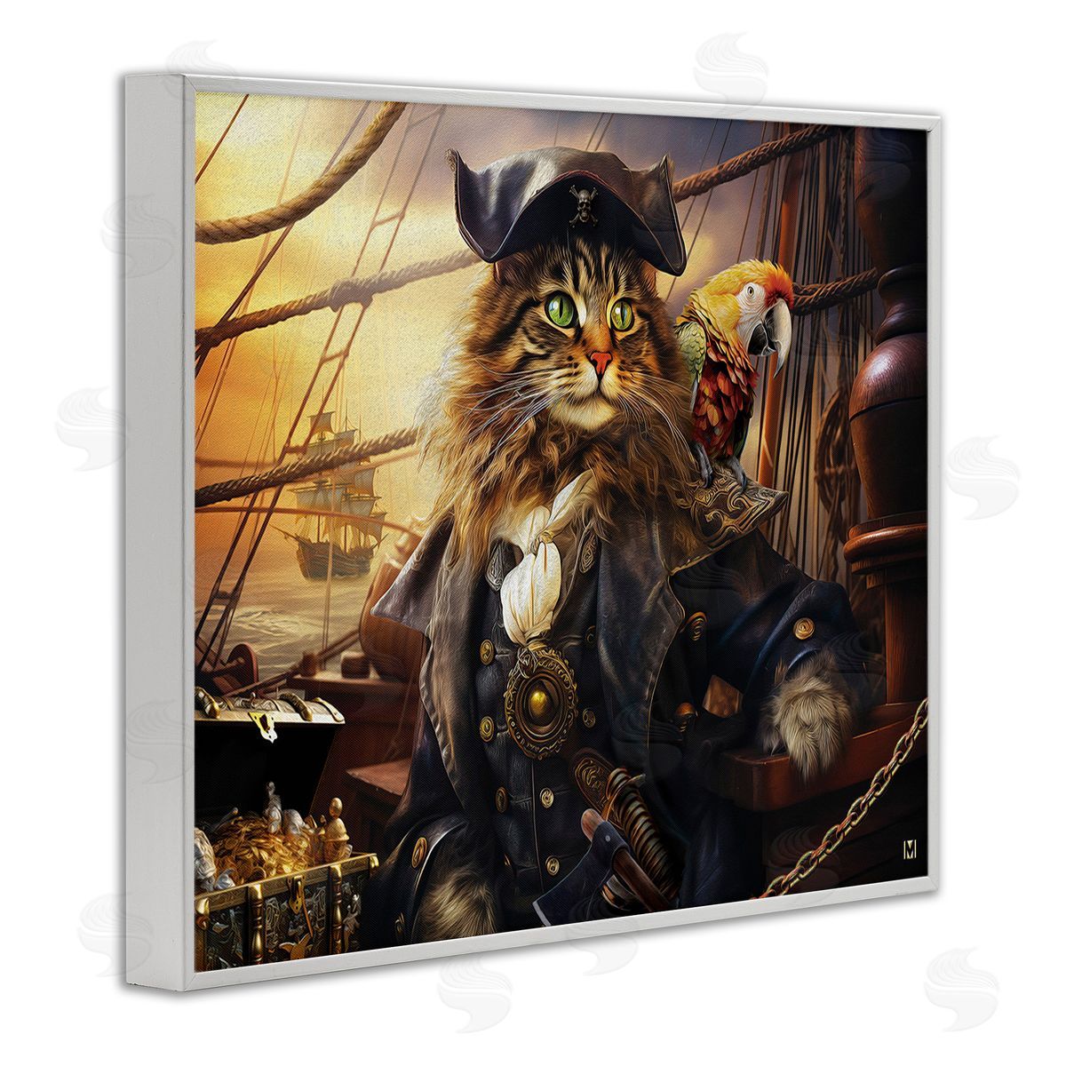 Michael David Ward Pirate Cat on Ship