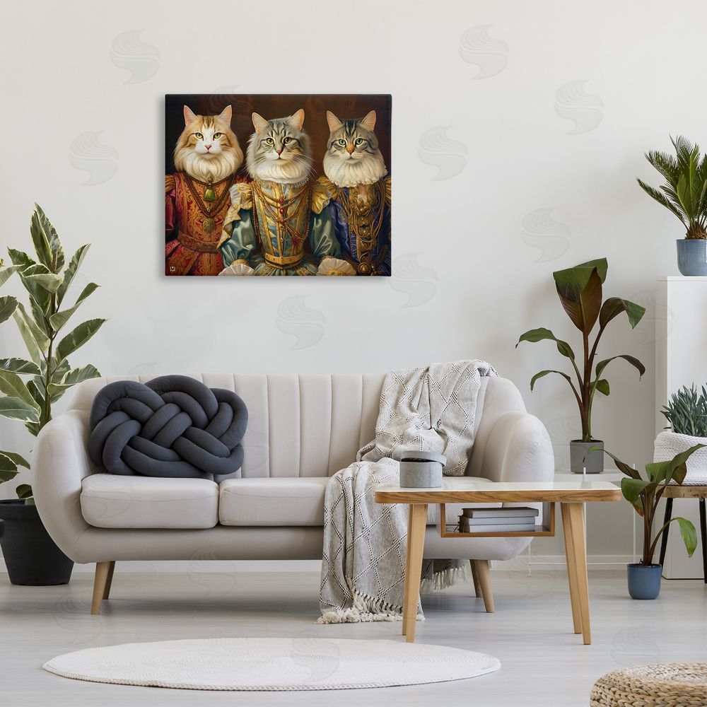 Michael David Ward Regal Cat Trio