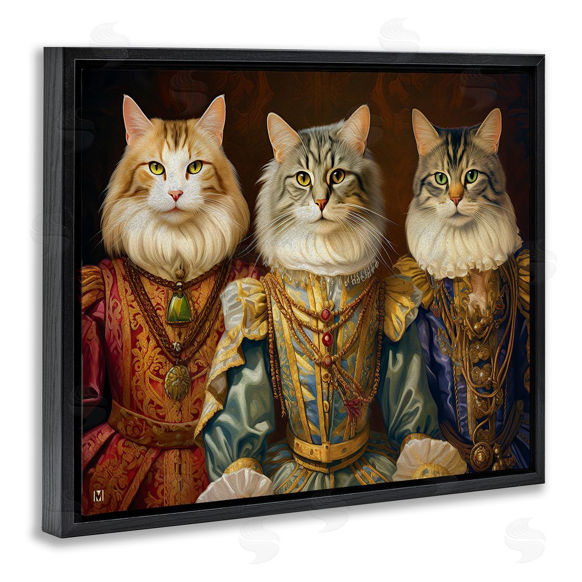 Michael David Ward Regal Cat Trio