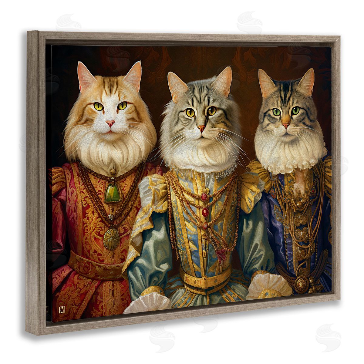 Michael David Ward Regal Cat Trio