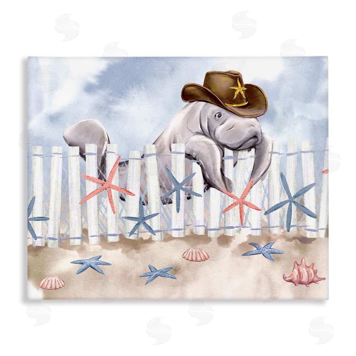 Ziwei Li Manatee in Cowboy Hat