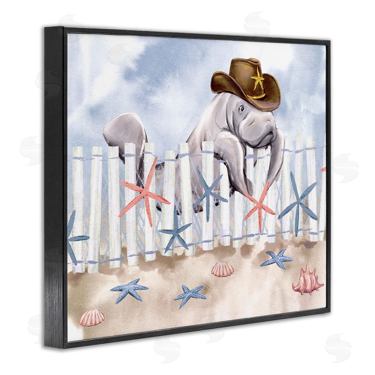 Ziwei Li Manatee in Cowboy Hat