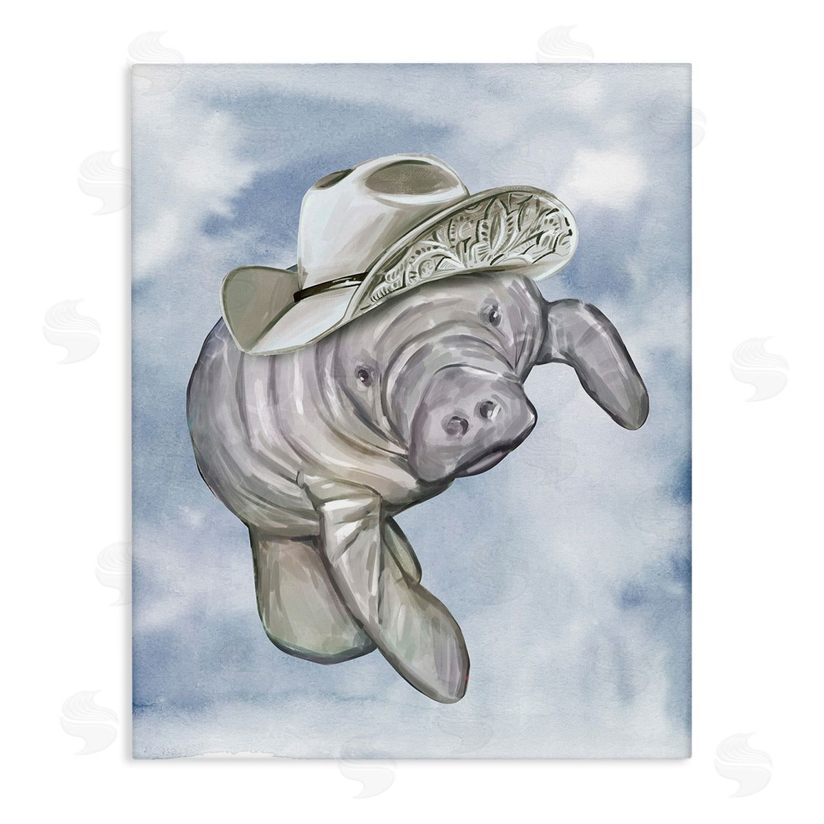 Ziwei Li Manatee with Stylish Hat