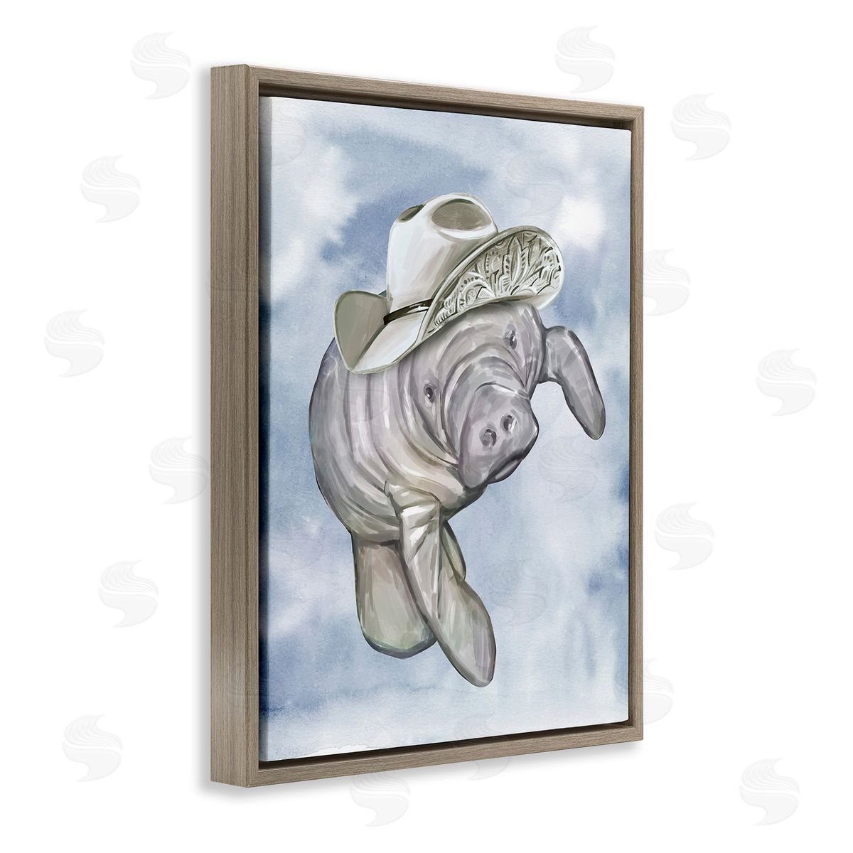 Ziwei Li Manatee with Stylish Hat
