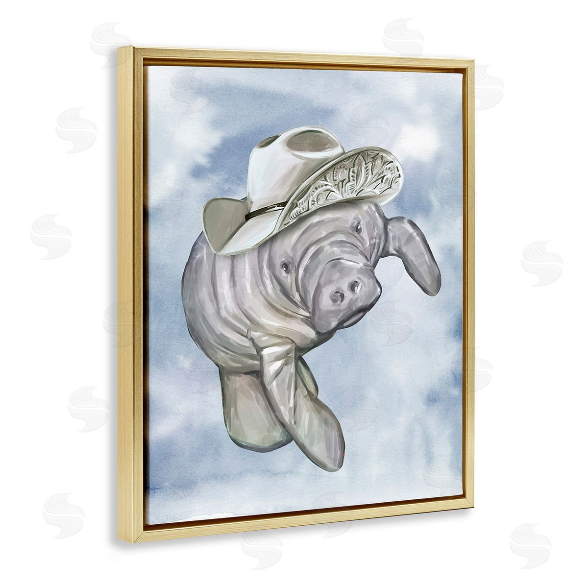 Ziwei Li Manatee with Stylish Hat