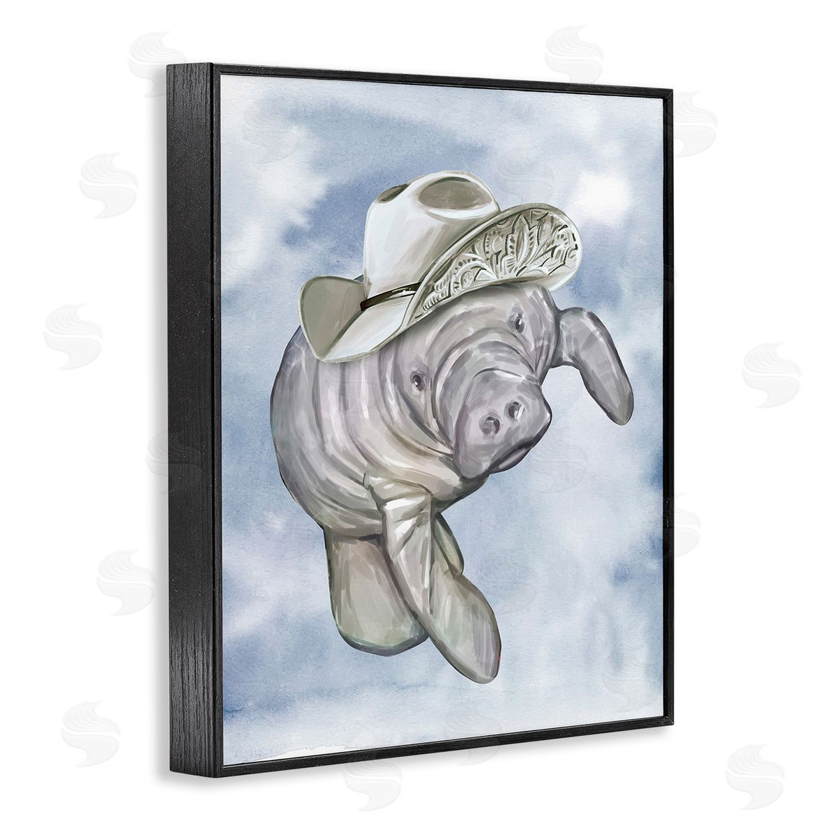 Ziwei Li Manatee with Stylish Hat