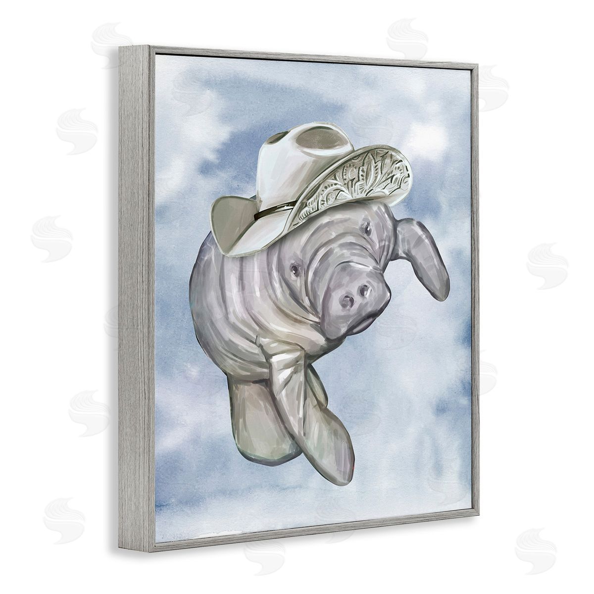 Ziwei Li Manatee with Stylish Hat