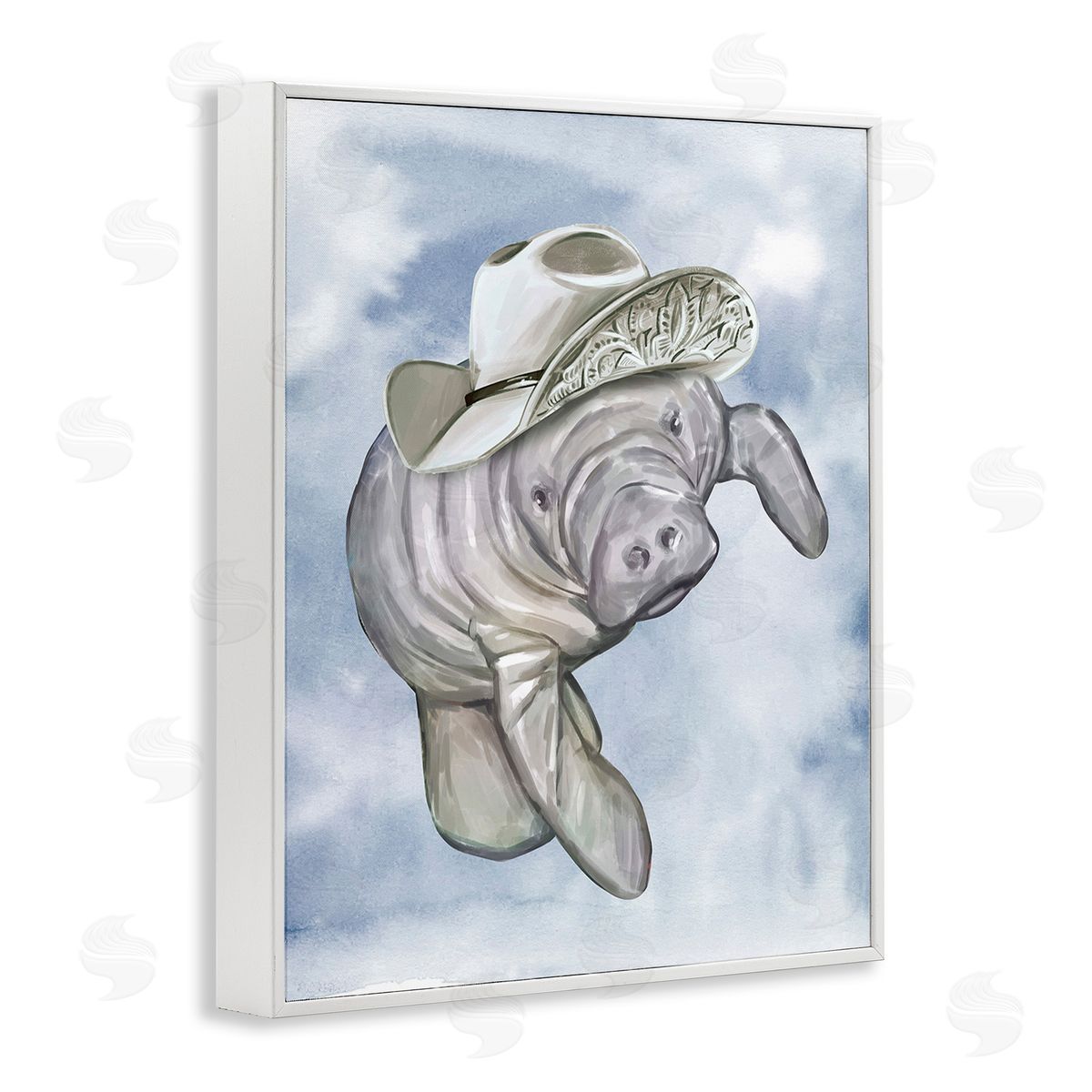 Ziwei Li Manatee with Stylish Hat