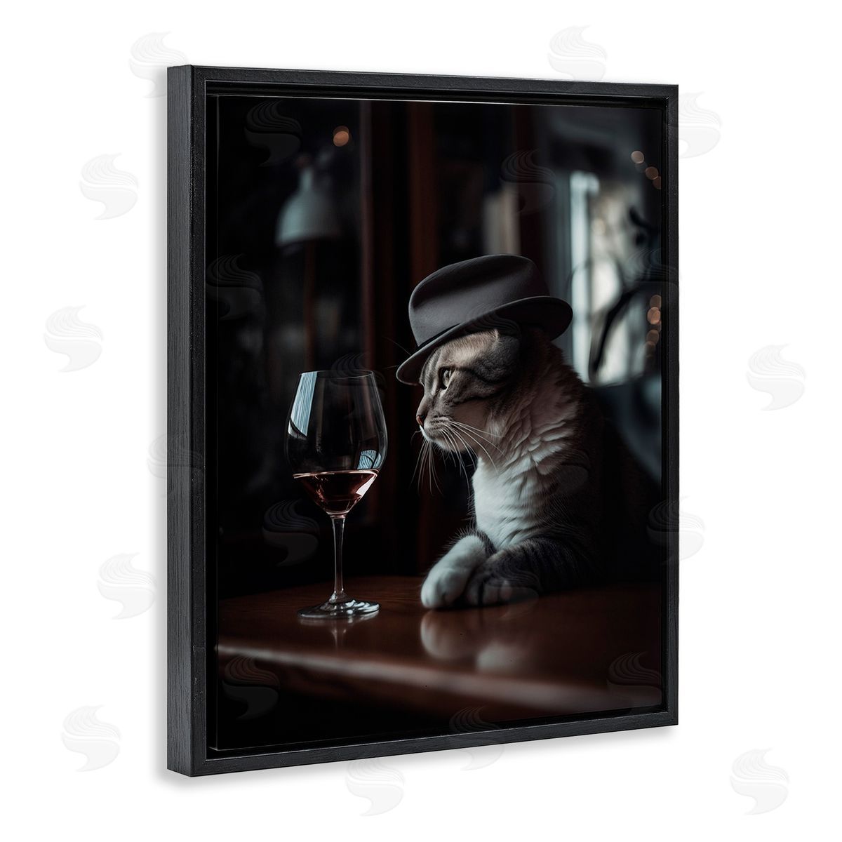 Ziwei Li Classy Cat at Bar