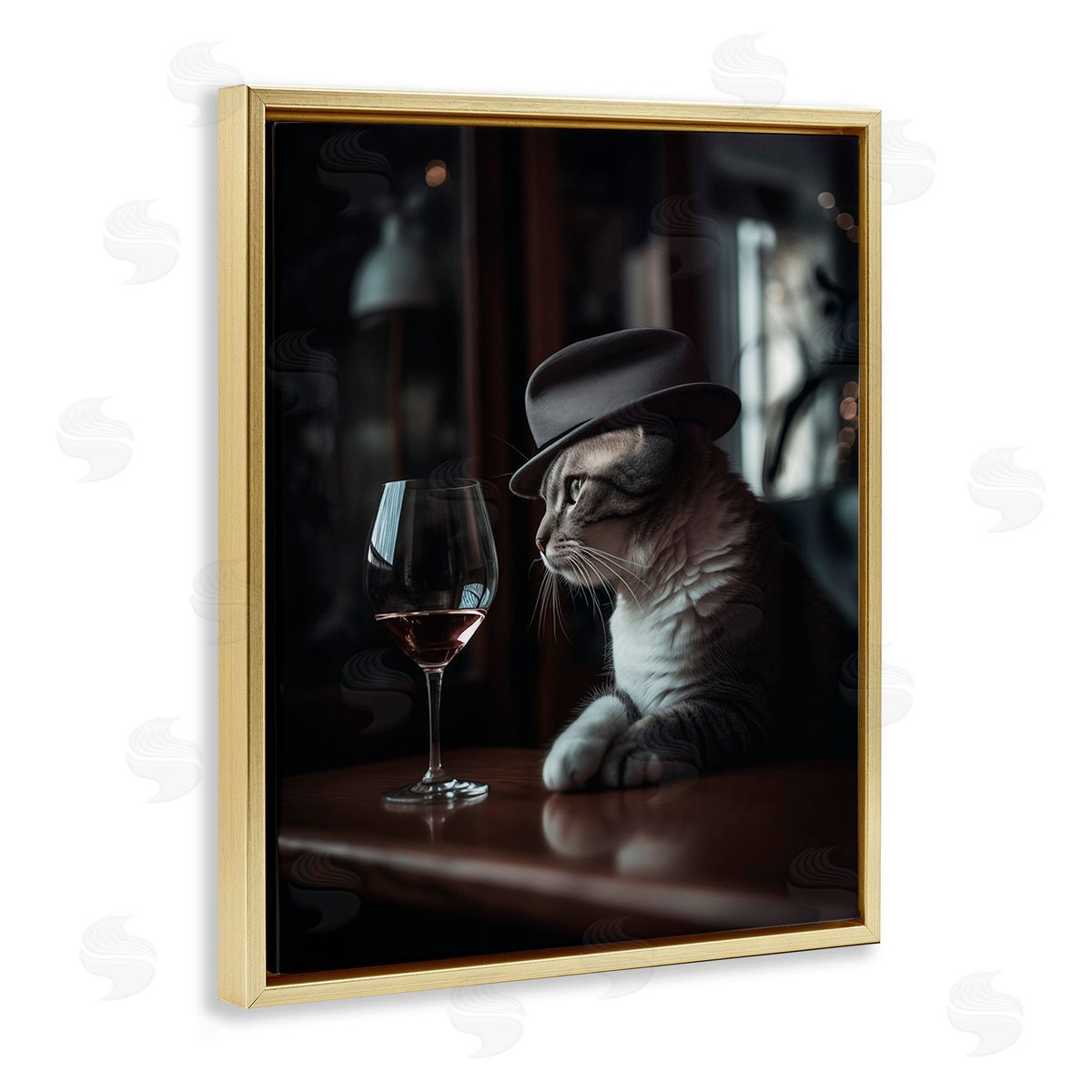 Ziwei Li Classy Cat at Bar