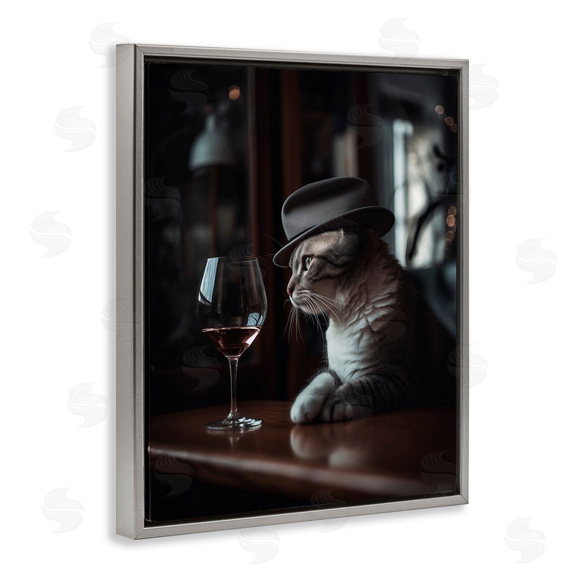 Ziwei Li Classy Cat at Bar