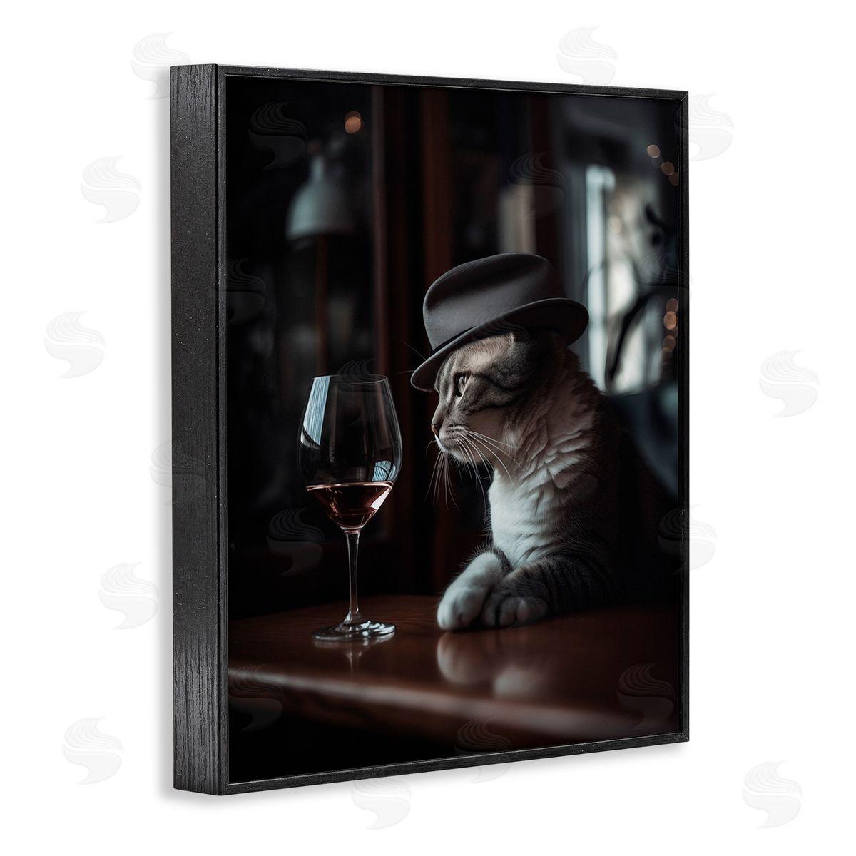 Ziwei Li Classy Cat at Bar