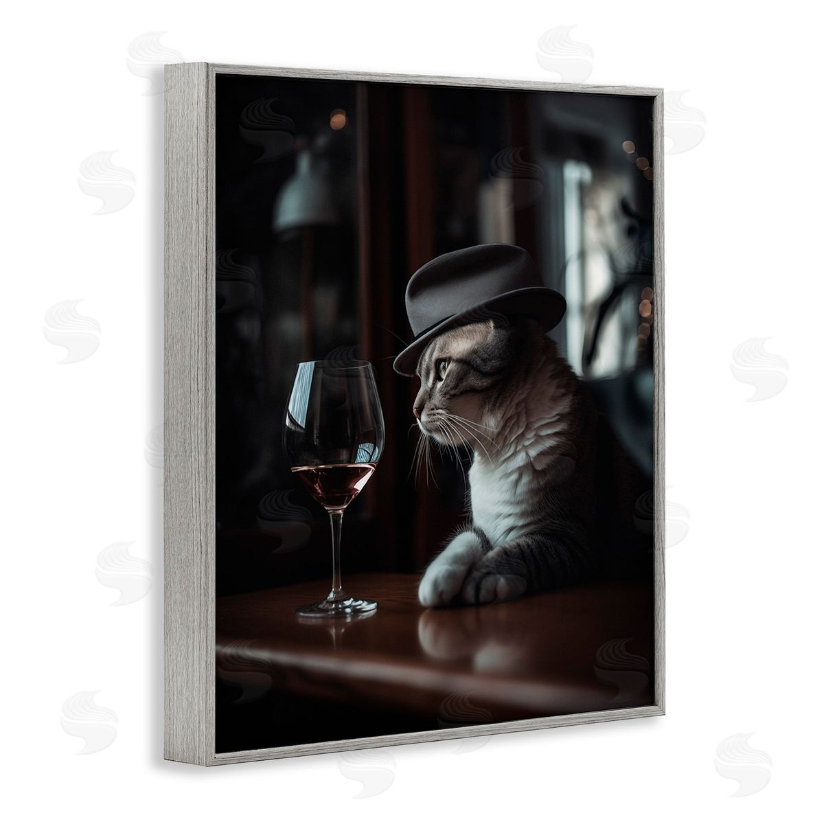 Ziwei Li Classy Cat at Bar