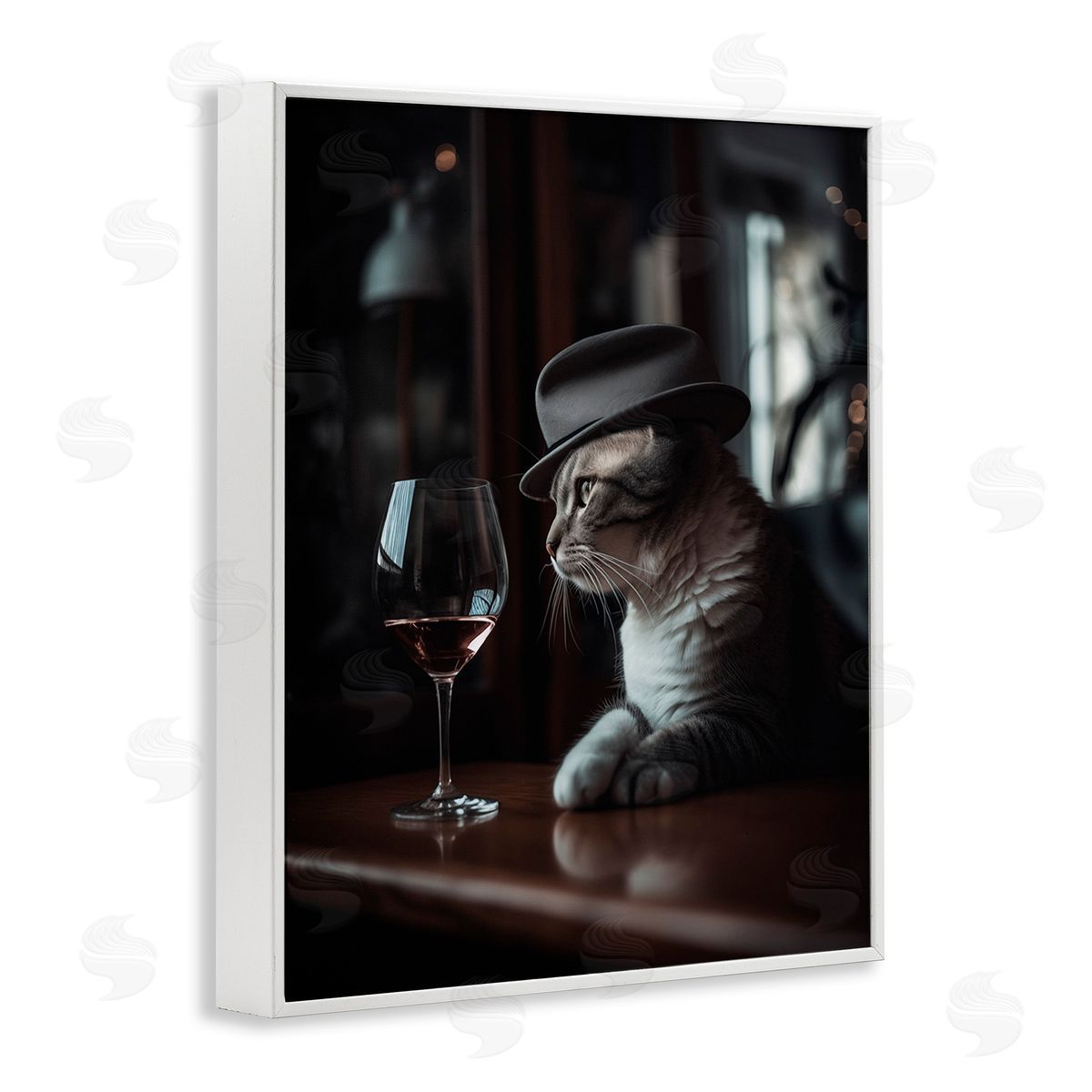 Ziwei Li Classy Cat at Bar