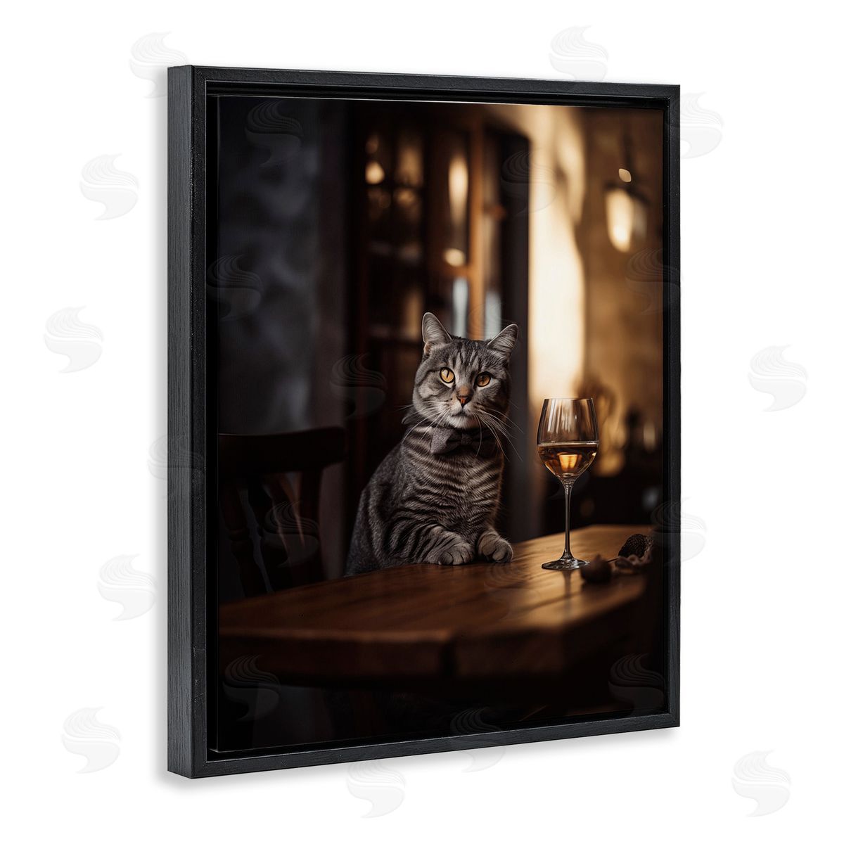 Ziwei Li Classy Cat with Wine