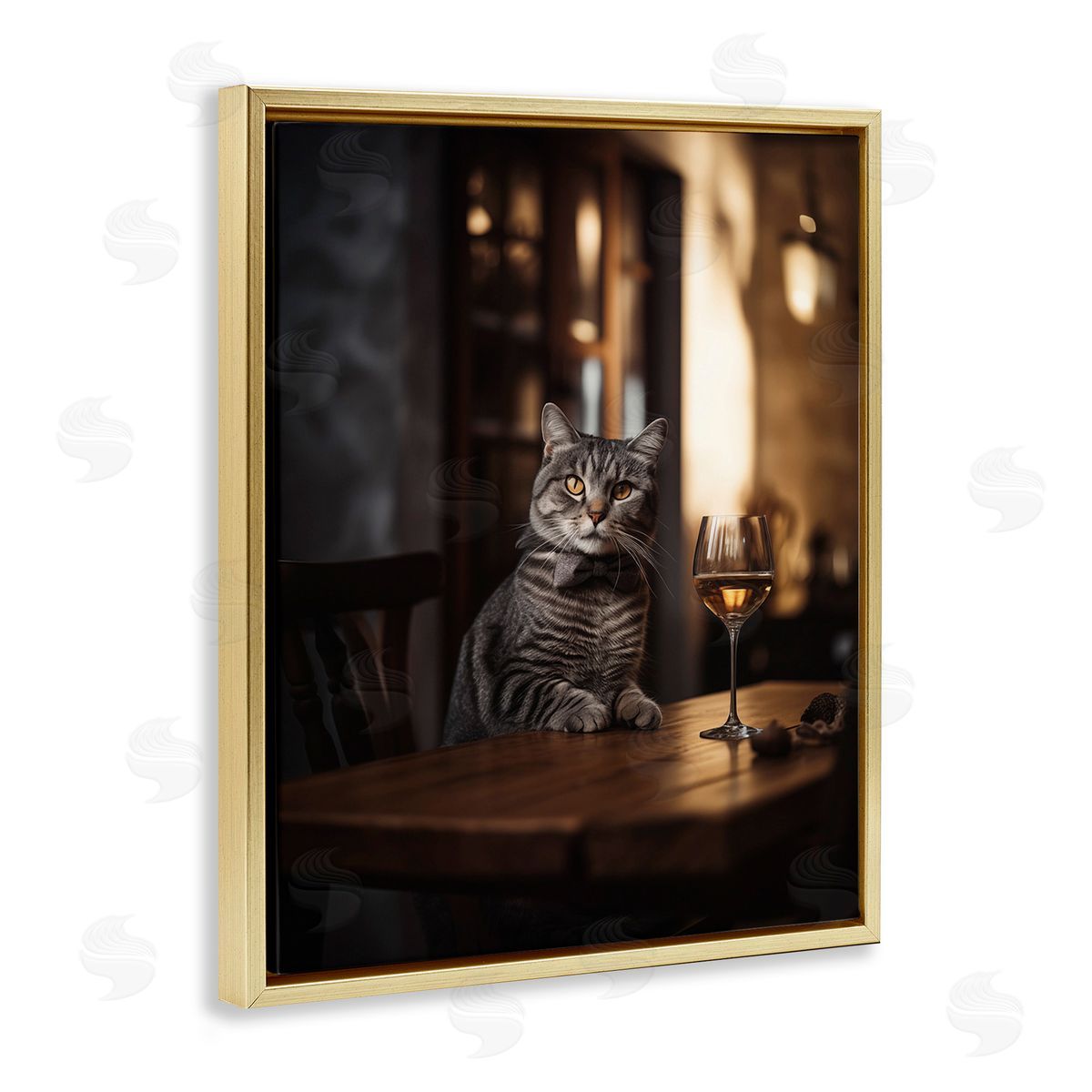 Ziwei Li Classy Cat with Wine