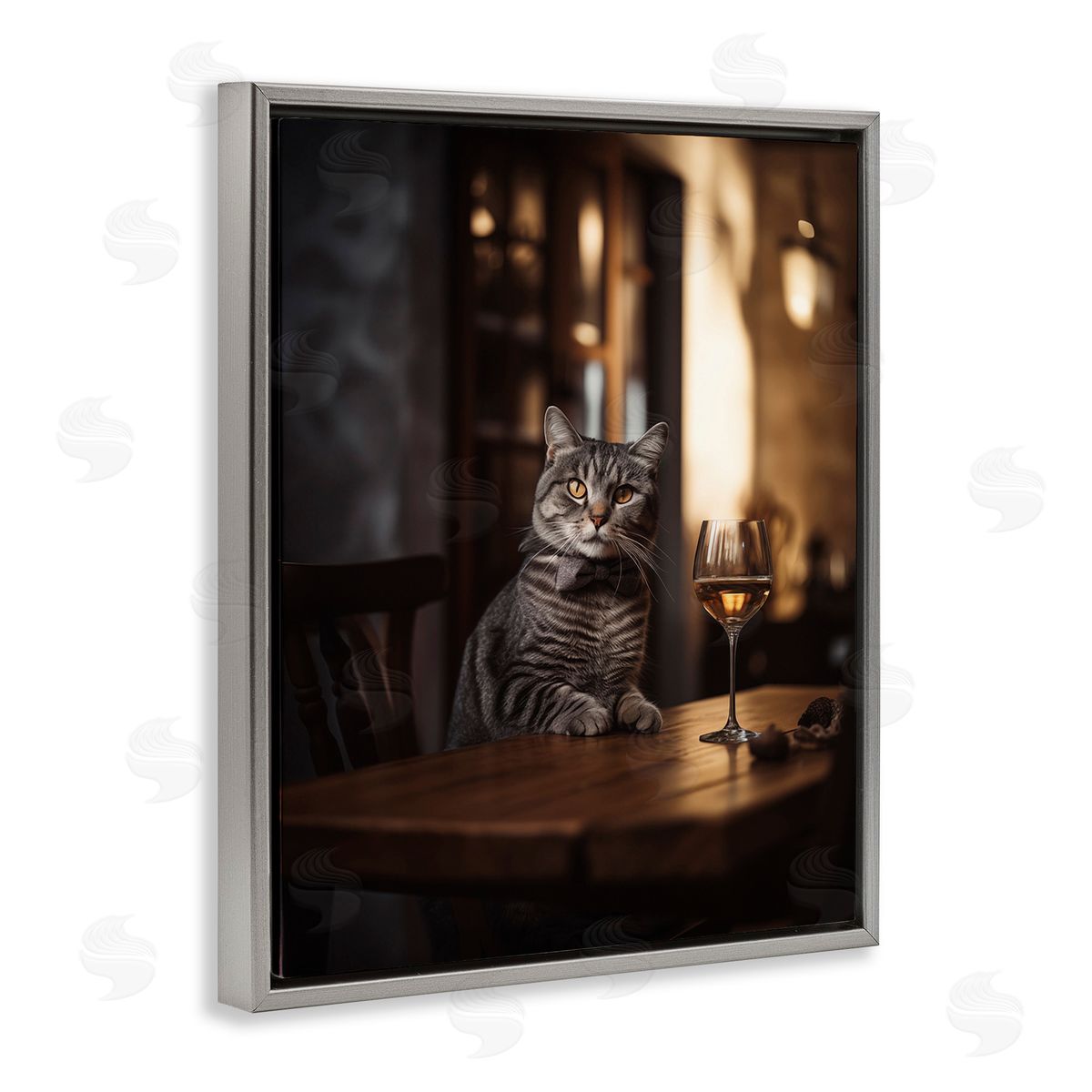 Ziwei Li Classy Cat with Wine