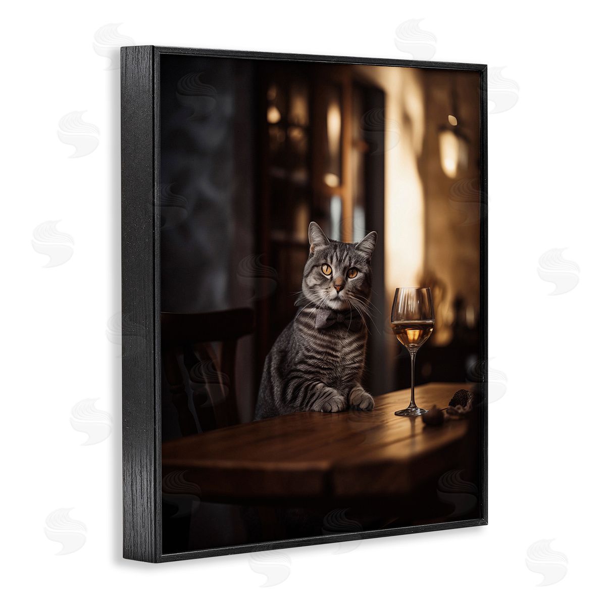 Ziwei Li Classy Cat with Wine