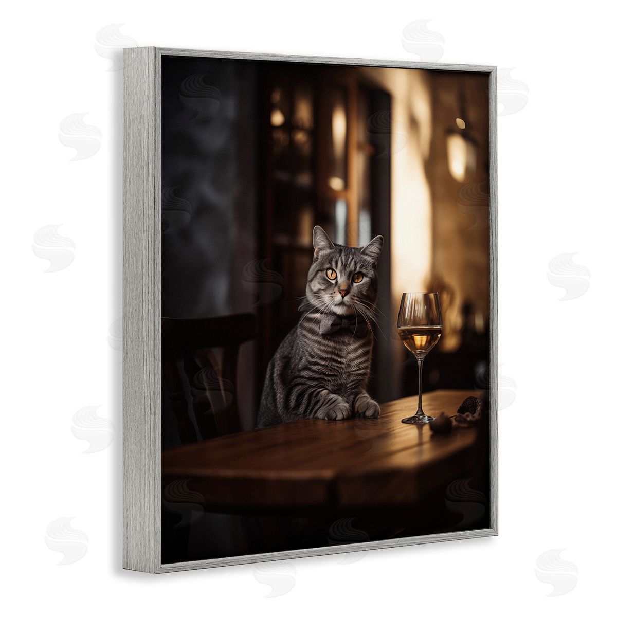 Ziwei Li Classy Cat with Wine
