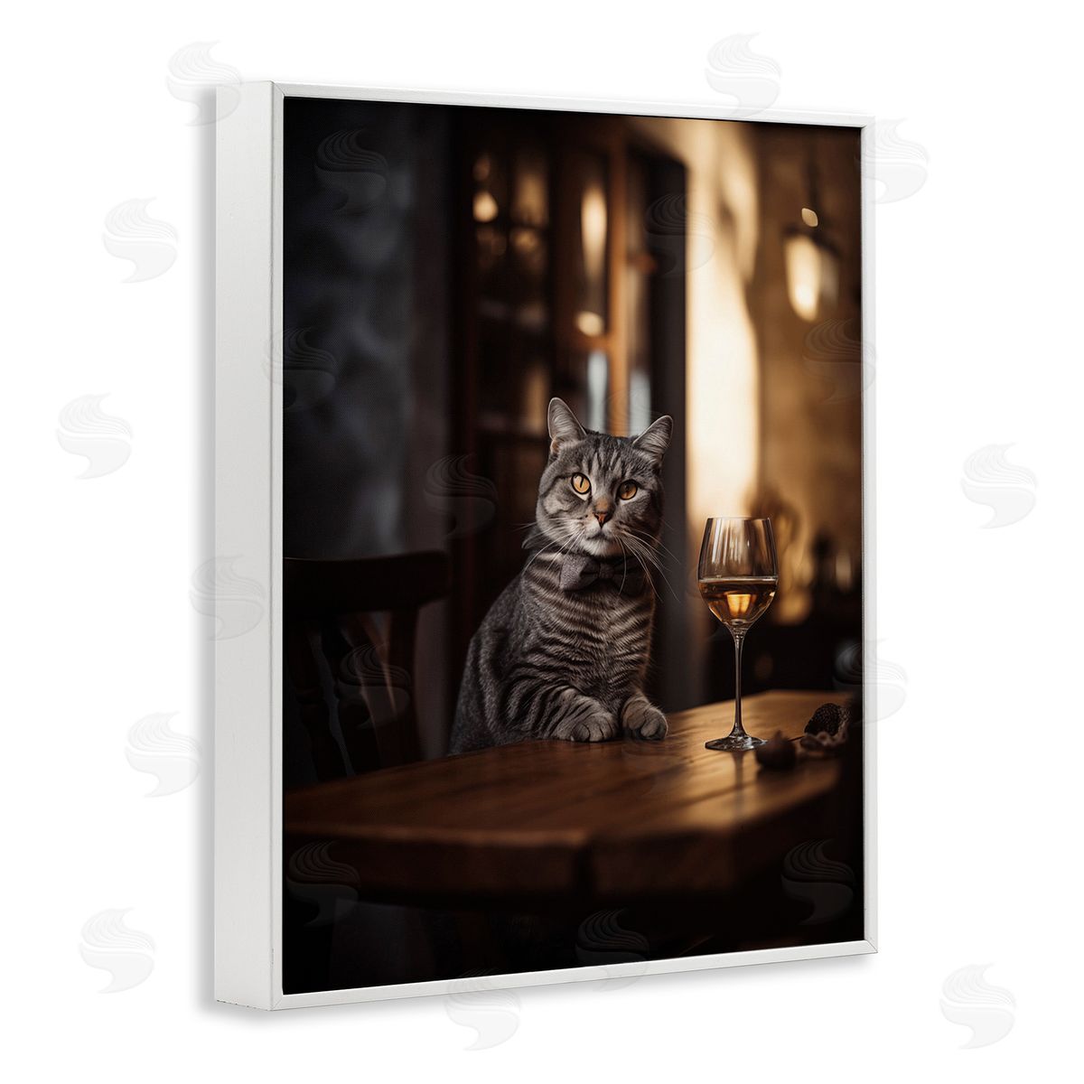 Ziwei Li Classy Cat with Wine