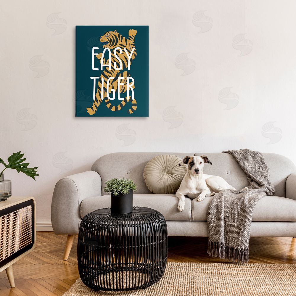 Stupell Studio Easy Tiger Phrase