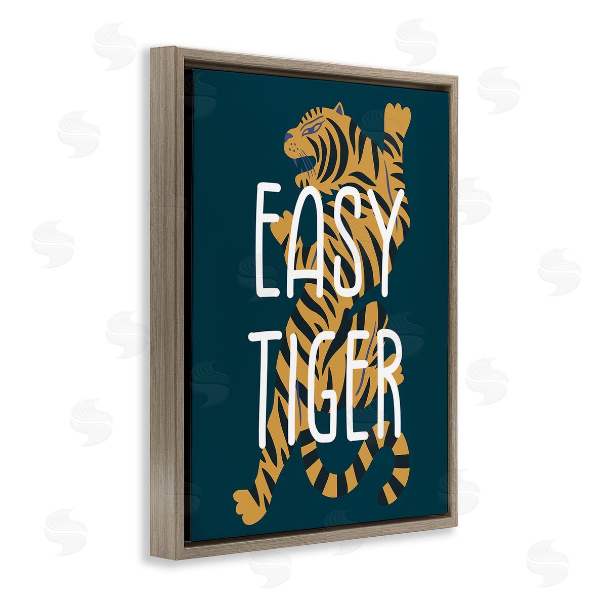 Stupell Studio Easy Tiger Phrase