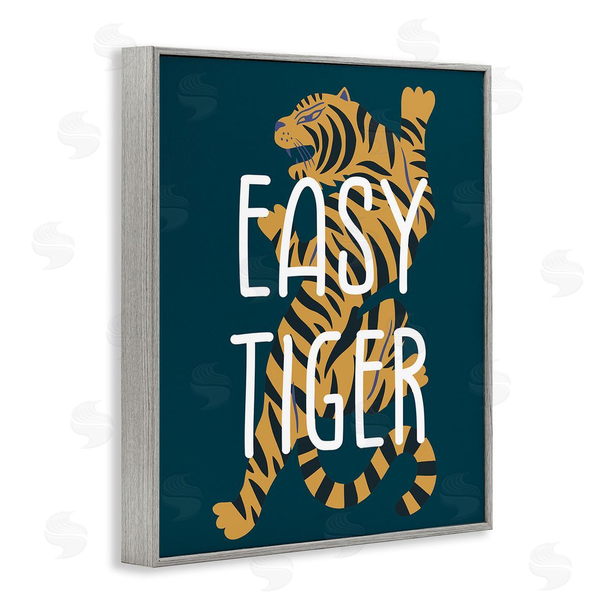 Stupell Studio Easy Tiger Phrase