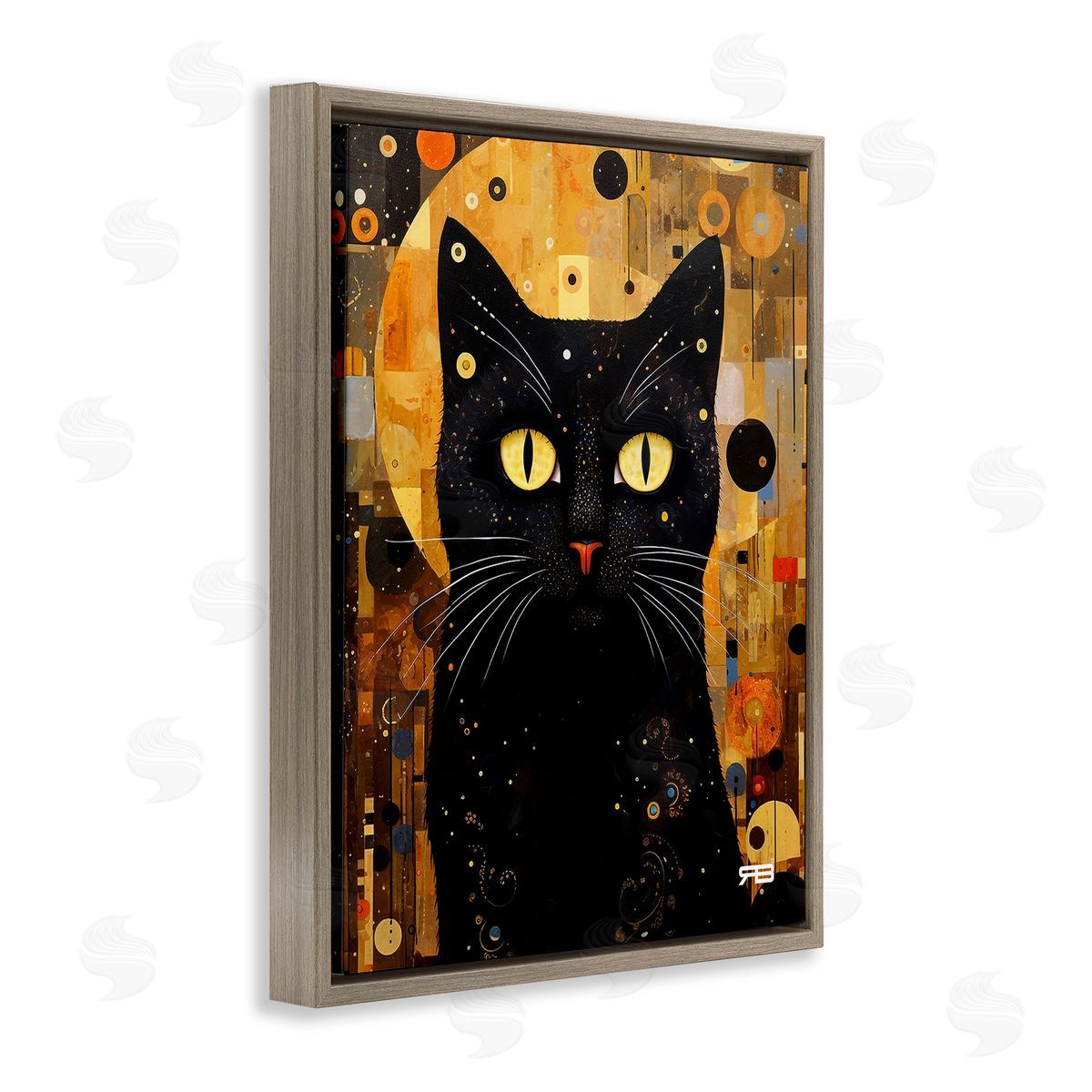 RB Black Cat with Modern Pattern