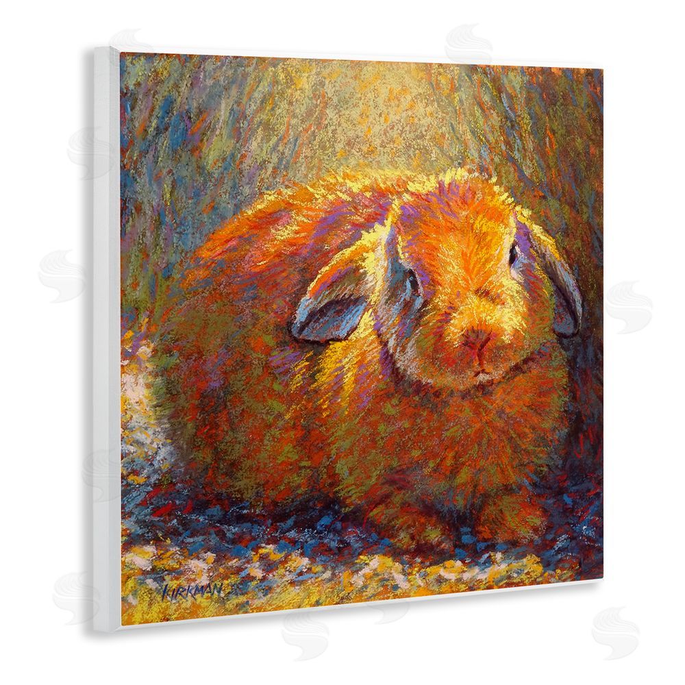 Rita Kirkman Abstract Rabbit in Nature Wooden Wall Plaque Art Print