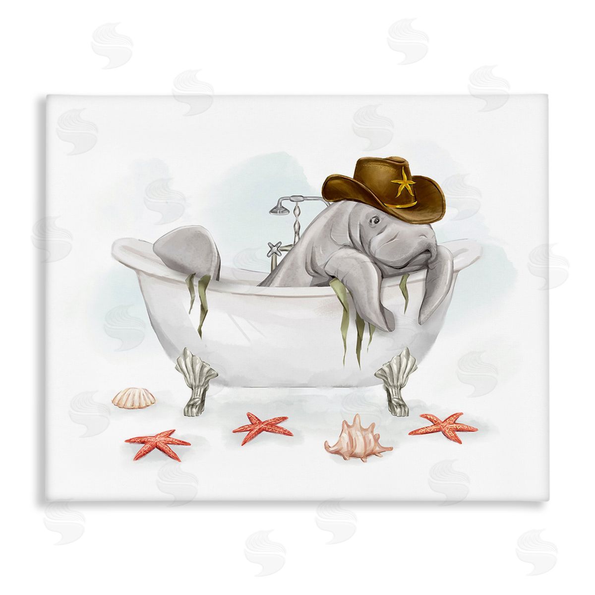 Ziwei Li Cowboy Manatee in Tub