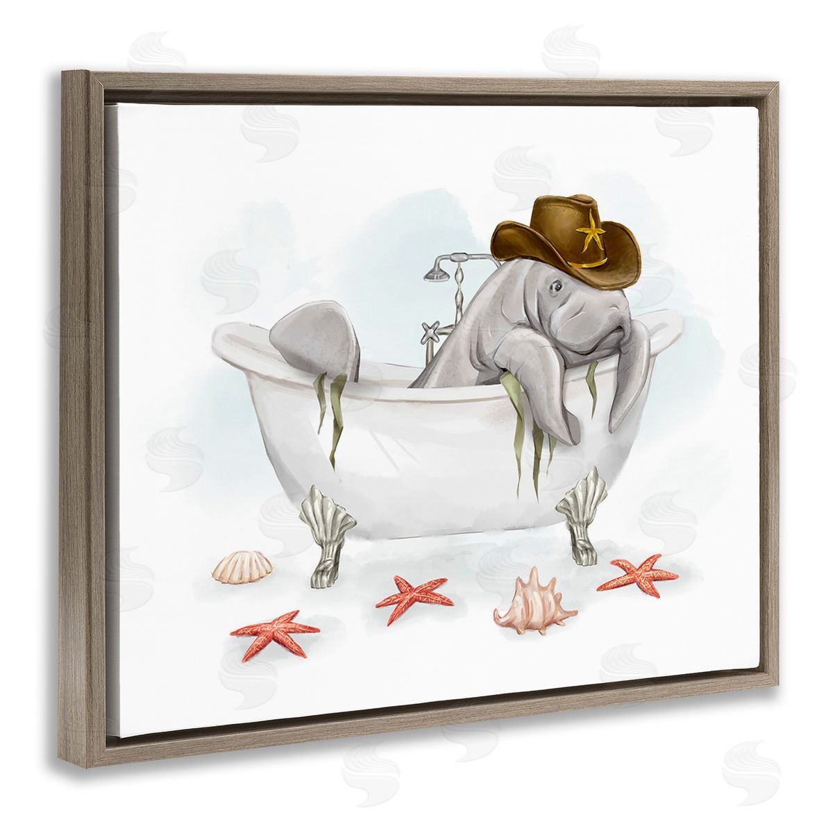Ziwei Li Cowboy Manatee in Tub