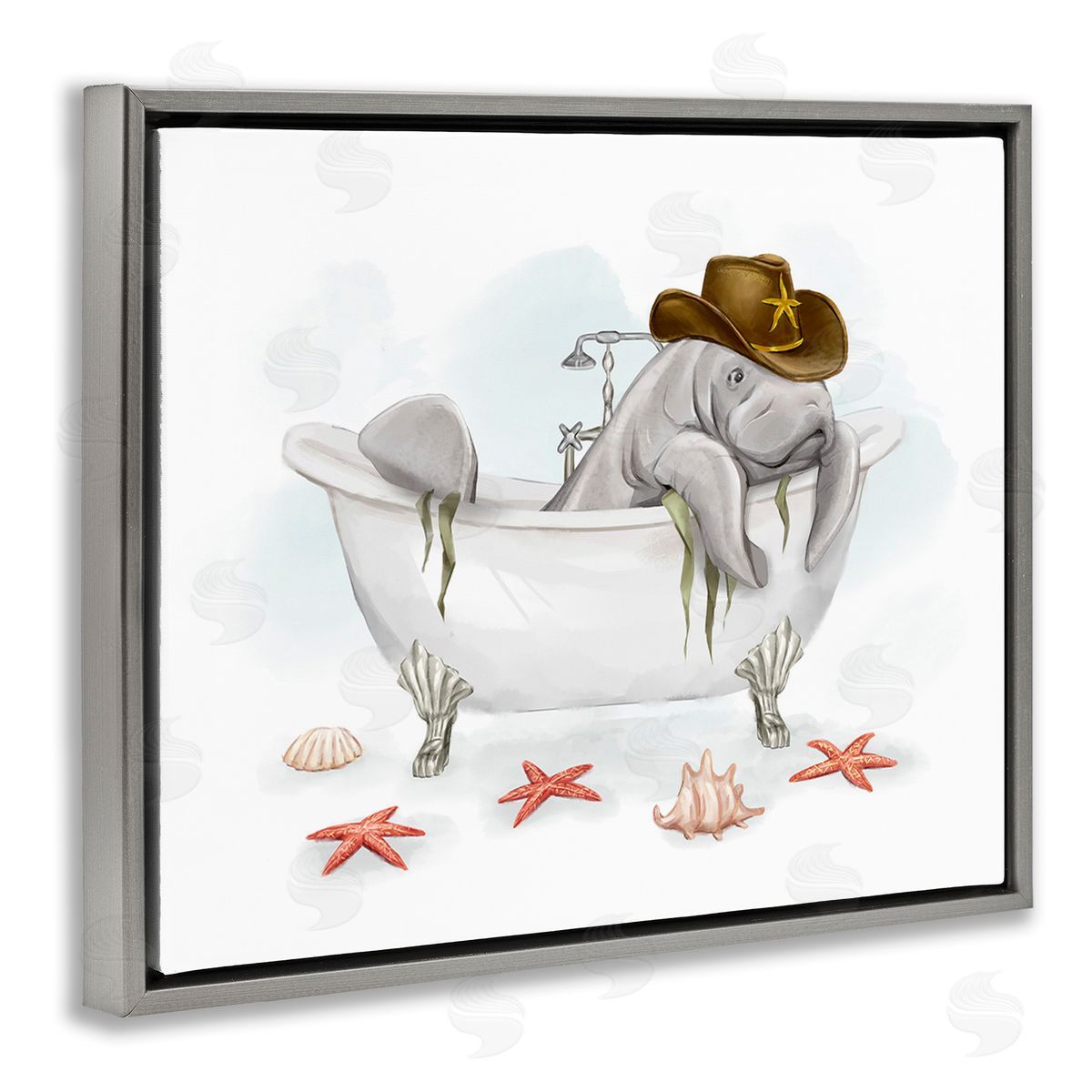 Ziwei Li Cowboy Manatee in Tub