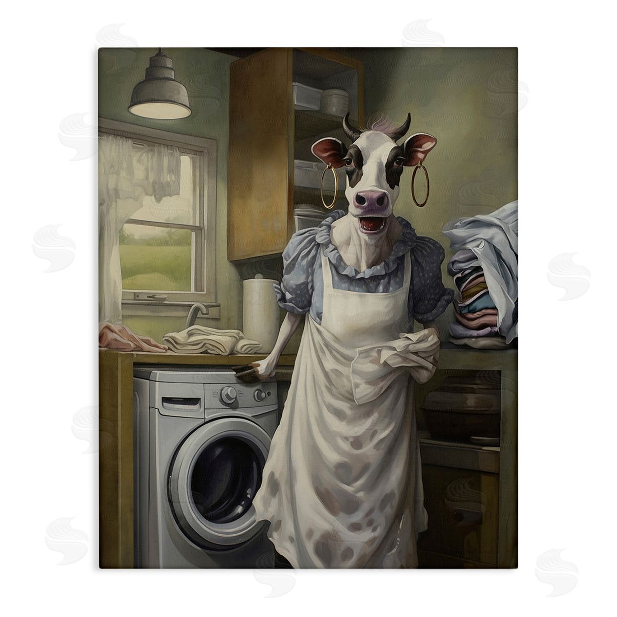 PSL Art Cow Doing Laundry