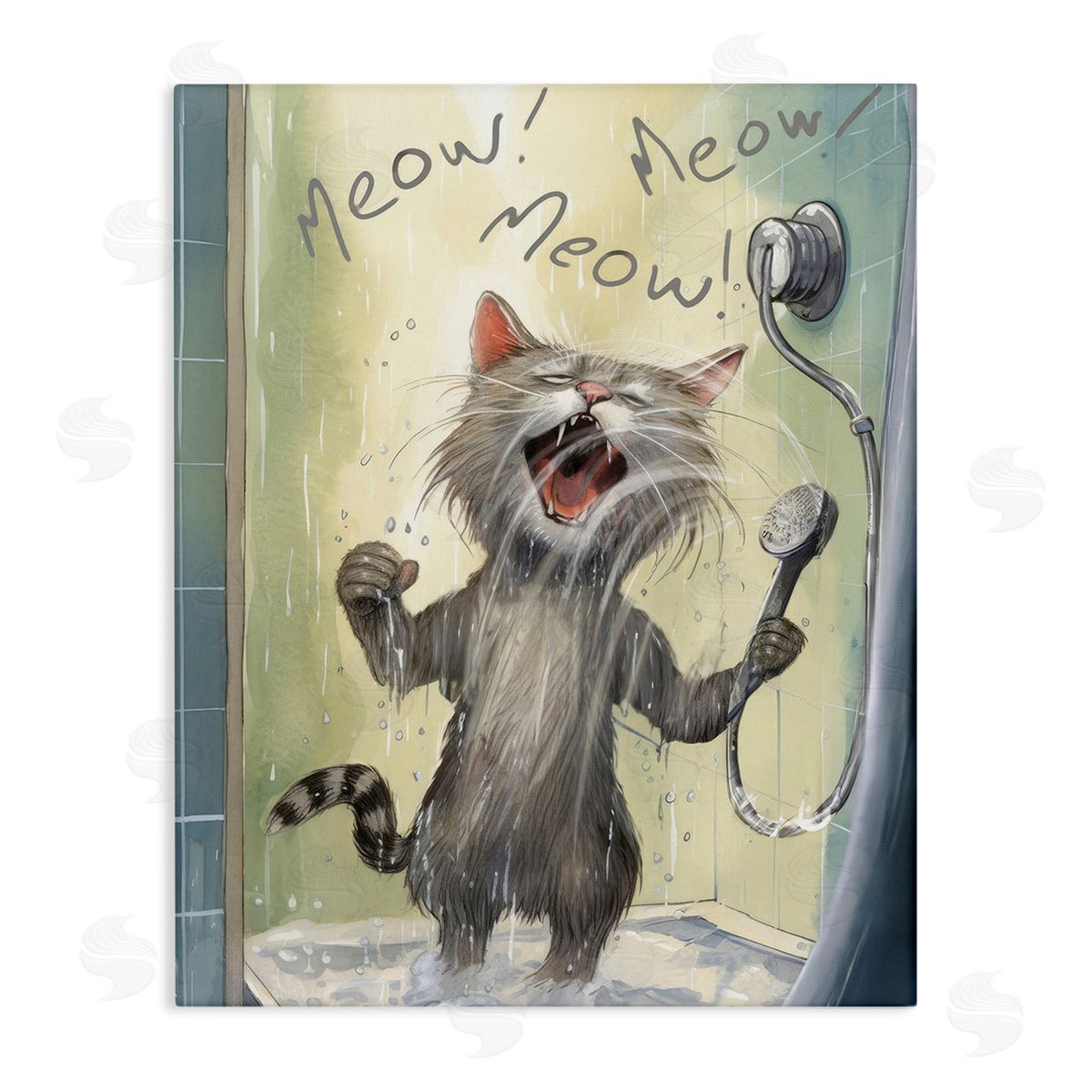 PSL Art Cat Singing in Shower