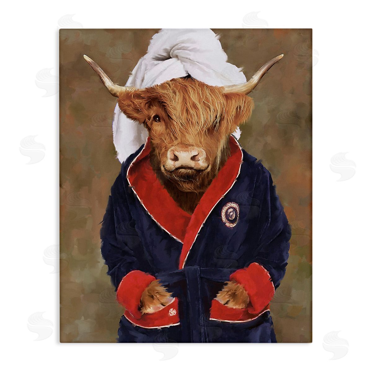 PSL Art Cow in Bathroom Robe