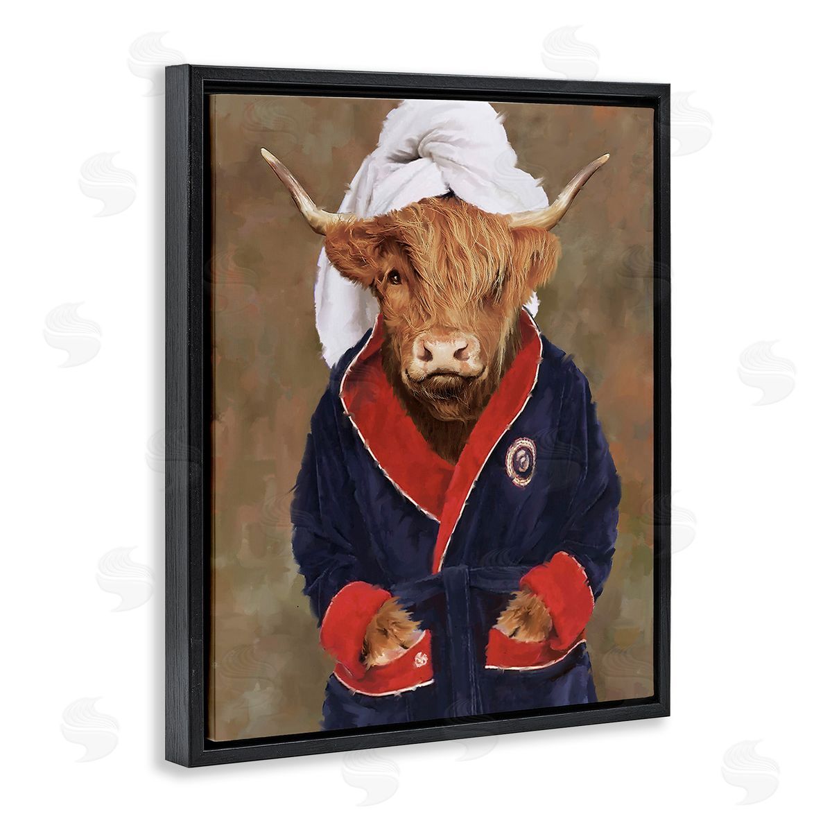 PSL Art Cow in Bathroom Robe