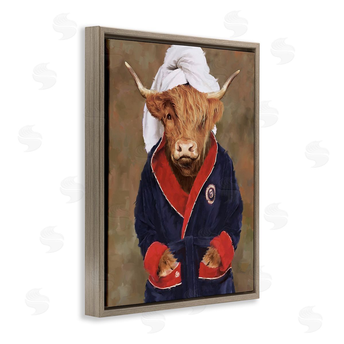 PSL Art Cow in Bathroom Robe