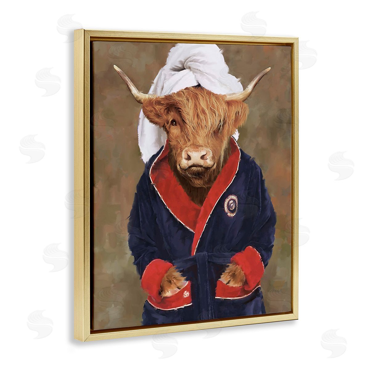PSL Art Cow in Bathroom Robe