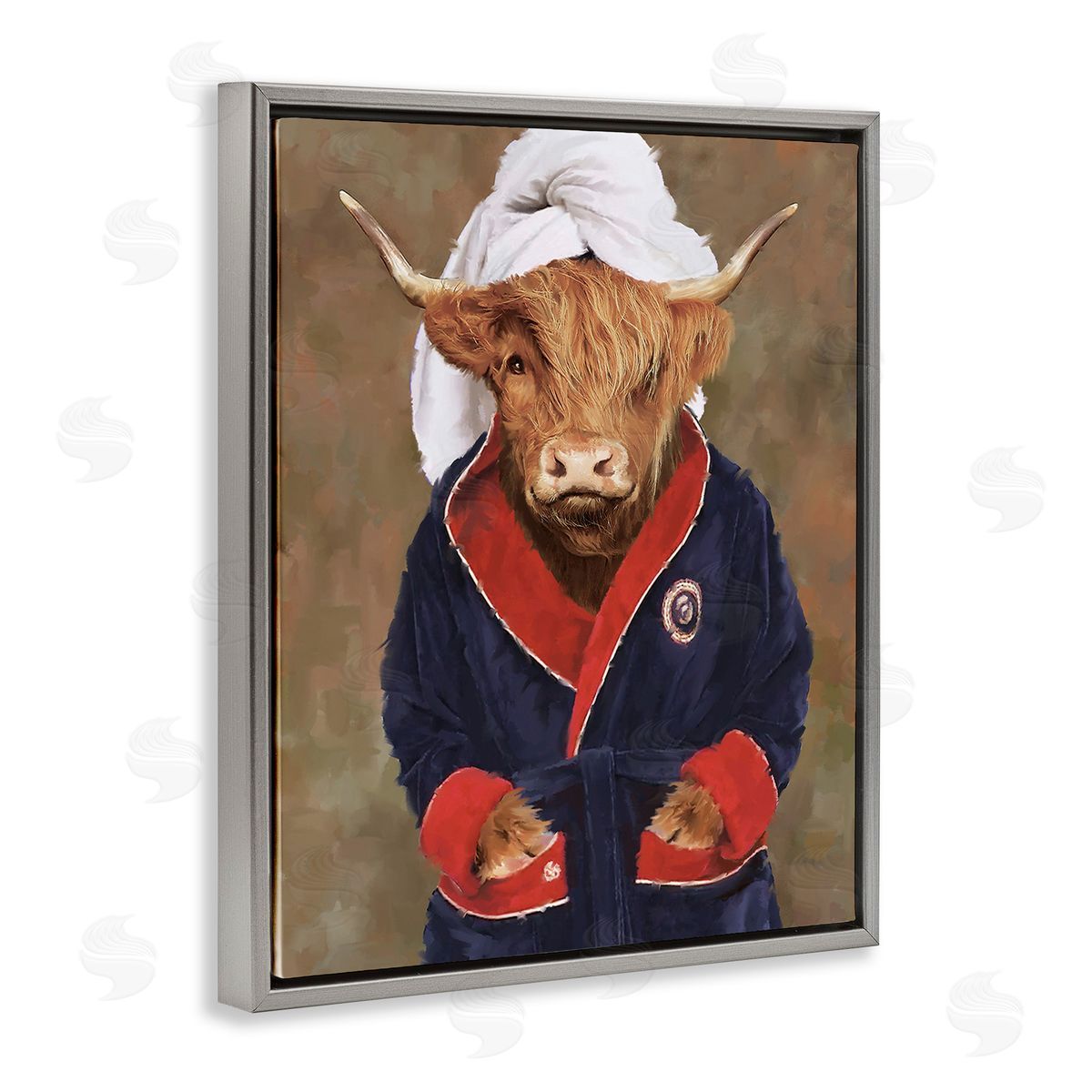 PSL Art Cow in Bathroom Robe